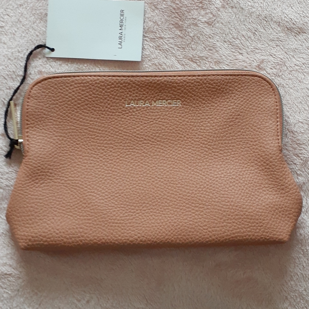 LAURA MERCIER TAN COSMETICS BAG NWT